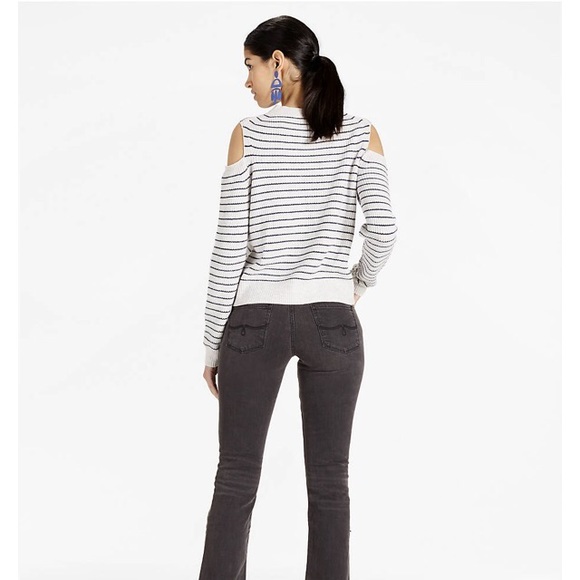 NWT Lucky Brand cold shoulder wool cashmere blend sweater L large - Picture 3 of 6